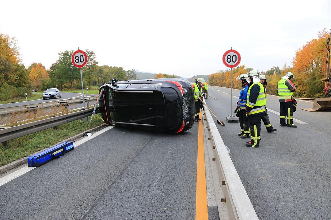 Unfall auf A73 bei Bad Sttaffelstein