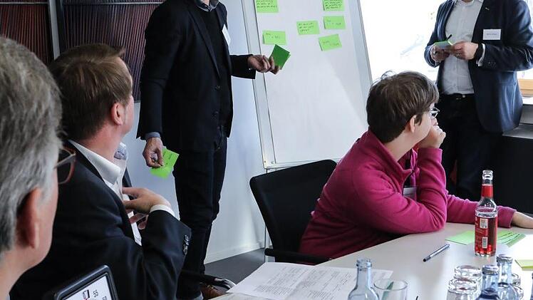 Denkwerkstatt "Bamberg 2050": Blick auf den Workshop "Wie arbeiten wir?". Foto: Barbara Herbst