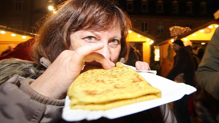 Wiltrud Montag aus Wilhelmsthal besuchte zusammen mit ihrem Mann und ihrem Sohn den Weihnachtsmarkt. Erstmals nach mehreren Jahren.