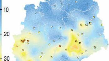 Dargestellt sind Tagesmittelwerte in Mikrogramm pro Kubikmeter Luft.