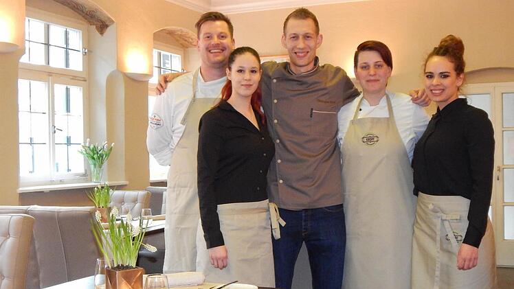 Das hochmotivierte Team freut sich auf seine Gäste: André Franke (von links), Ricarda Fleischer, Christopher Kropf, Franziska Wilzmann und Catalina Paniagua.
