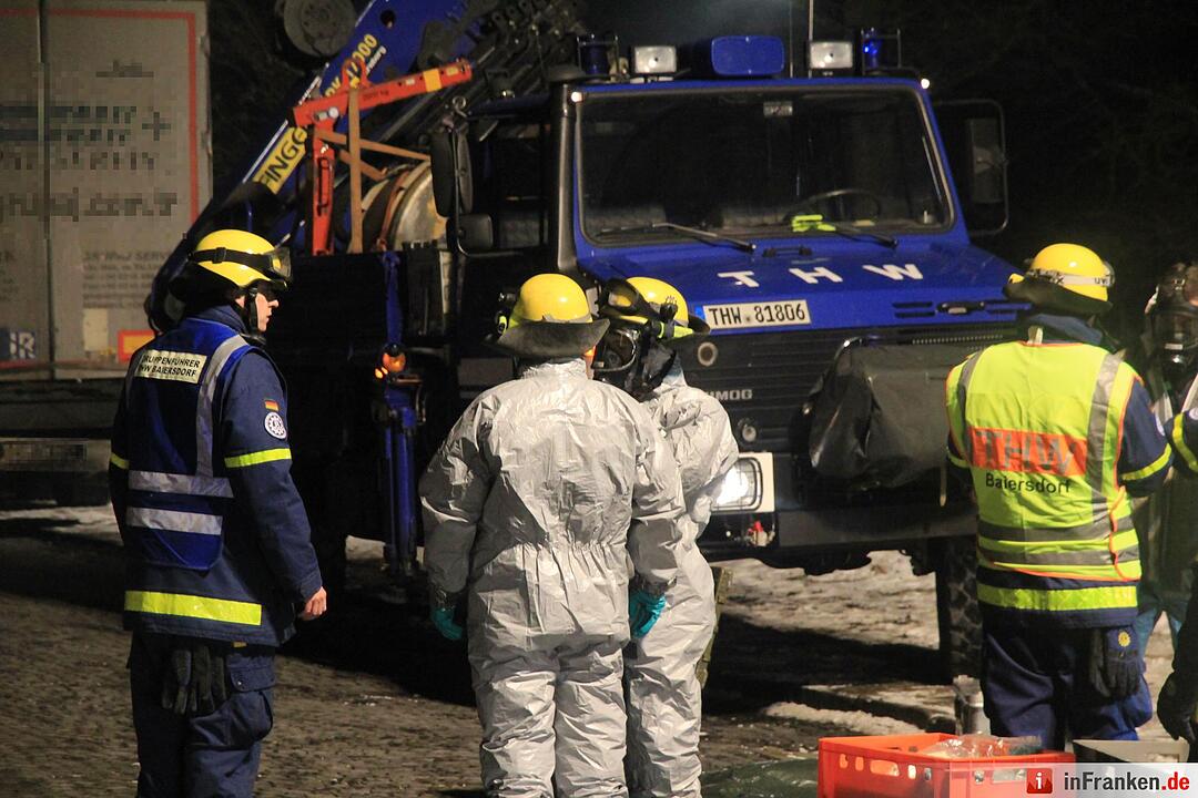 Unfall mit Gefahrgut-Laster auf der A3 bei Höchstadt
