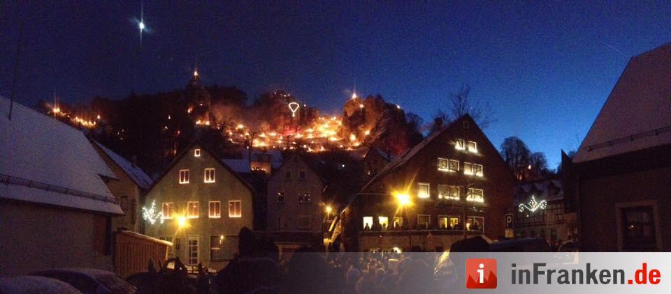 Beschluss der Ewigen Anbetung in Pottenstein - Lichterfest  in der Fränkischen Schweiz