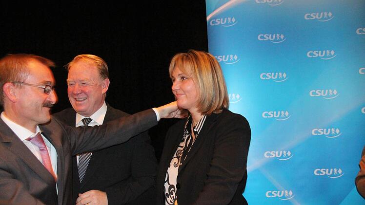 Hans-Herbert Hartan, Vorsitzender der CSU-Stadtratsfraktion, gehörte zu den ersten Gratulanten.