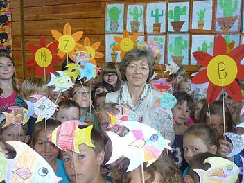 Anita Belz bei der Verabschiedung in Dittlofsroda. Fotos: Gerd Schaar
