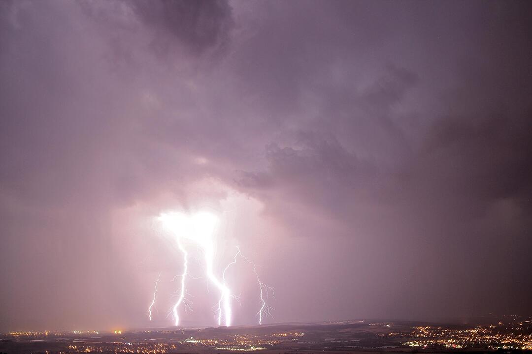 Blitz und Donner über Franken
