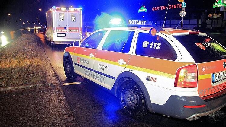 Unfall am Berliner Ring Bamberg am 29.1.2015 Foto: Ferdinand Merzbach