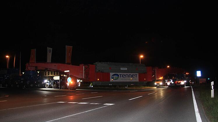 Schwertransporter Bamberg am 5. Mai 2015 Foto: Ferdinand Merzbach