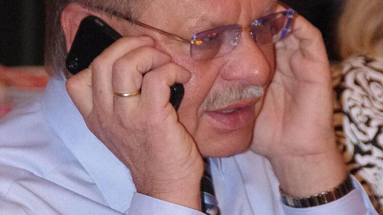 Auch telefonisch wurde Beiergrößlein mit Glückwünschen überhäuft.