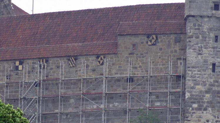 Blick zur eingerüsteten Veste CoburgFoto: Jochen Berger