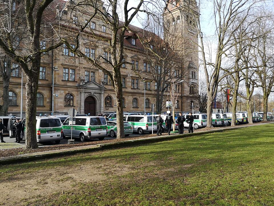 Demonstrationen in Bamberg: III. Weg und Gegendemo