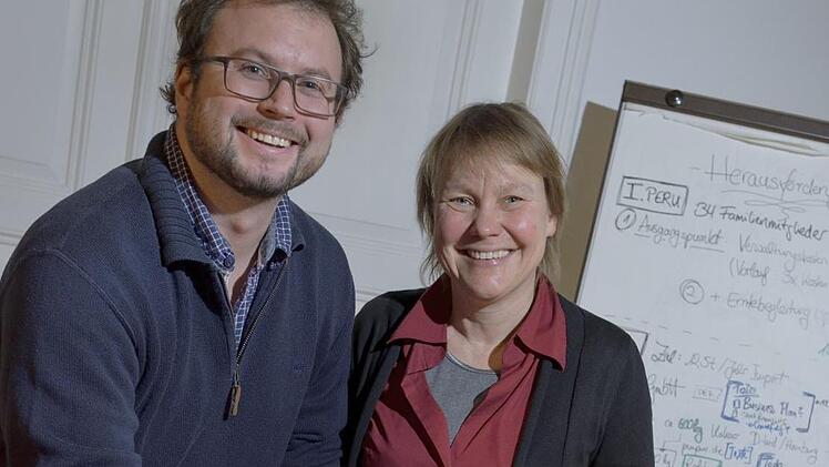 Arno Wielgoss und seine Gesch&auml;ftspartnerin Frauke Fischer.  Foto: Arno Wielgoss