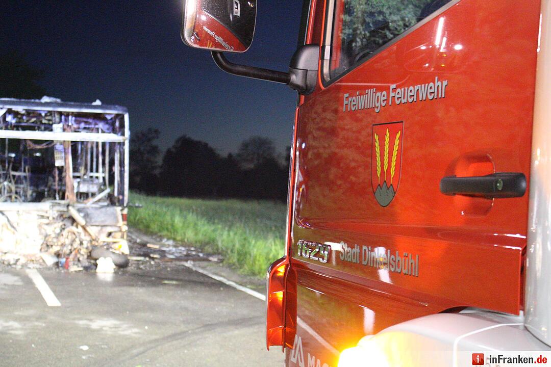 Dinkelsbühl: Motorrad kollidiert mit Linienbus