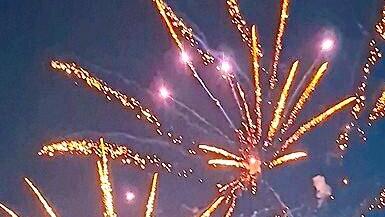 Zum Abschluss gab es ein Feuerwerk.Markt K&uuml;ps