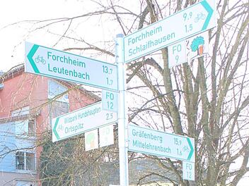 Die Radwegeschilder im Kreis Forchheim wurden auf den neuesten Stand gebracht. Foto: Landratsamt Forchheim