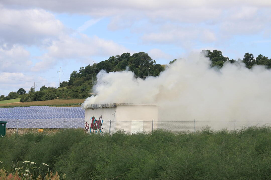Kreis Bamberg: Brand in Solarpark Unterhaid