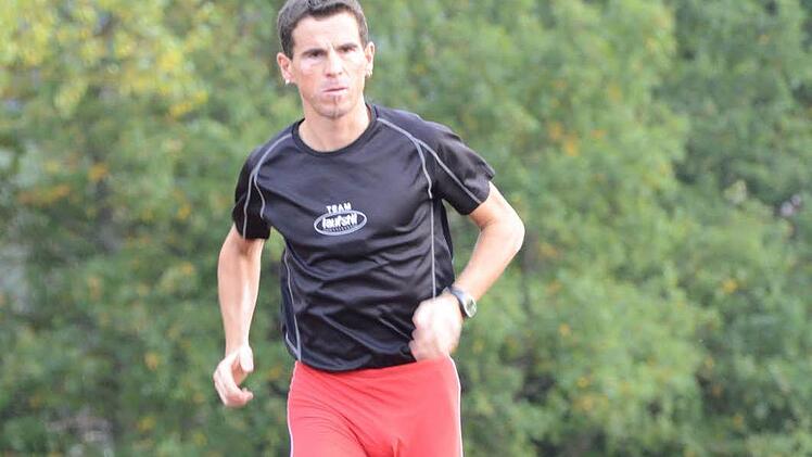 Eine letzte Bahneinheit vor dem Abflug spulte Markus Unsleber in Hammelburg ab. Foto: Jürgen Schmitt