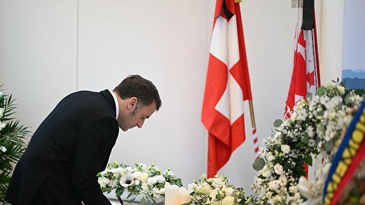 Trauerfeier nach dem t&ouml;dlichen Brand in Crans-Montana