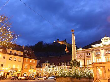 Kulmbach im weihnachtlichen Lichterglanz Foto: Jürgen Gärtner
