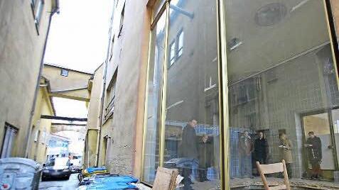 So sieht derzeit der Durchgang zur Badstraße aus. Foto: Barbara Herbst