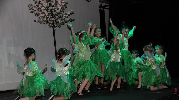 Die Tanzaufführung der Kinder der Tanzschule "Tanzpunkt". Foto: Mathias Erlwein