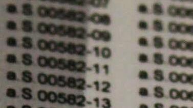 So sehen die neuen Inventarnummern aus.Foto: Jochen Berger