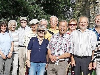 Lehrer der Katholischen Erziehergemeinschaft begaben sich auf Spurensuche im Landkeis Forchheim.  Foto: privat