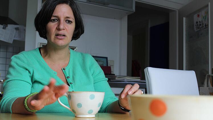 Gegen Kinderarmut: Eine Kronacher Bloggerin demonstriert in Berlin. Foto: Anna-Lena Deuerling