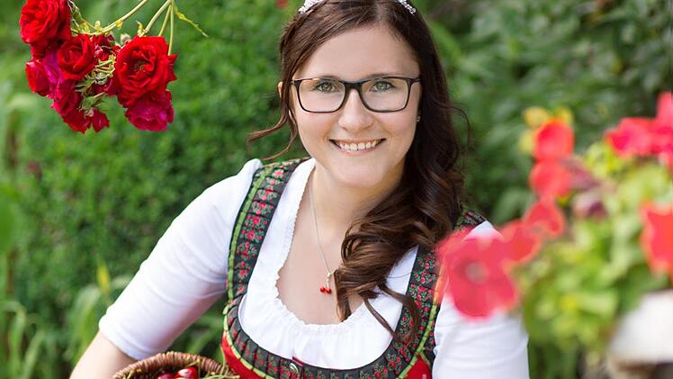 Die Kirschenk&ouml;nigin Sandra I.   Foto: Landratsamt Forchheim