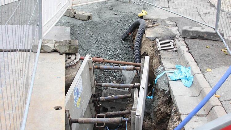 In Steinberg waren Arbeiten am Kanal zu erledigen. Foto: Friedwald Schedel