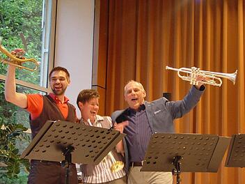 Lukas Breitenbach, Manuela Möller, Andy Kleinhenz versprühten gleichsam Spielfreude und Gaudi. Foto: Brigitta Kempe-Wolf