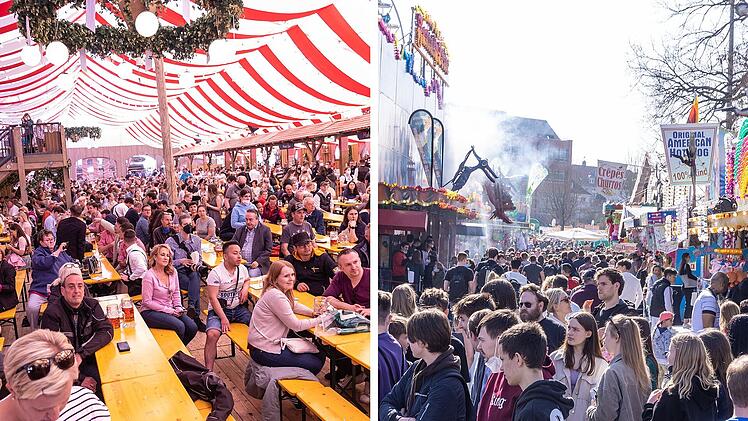 Würzburger Frühjahrsvolksfest 2024: Festzeltstimmung auf Großparkplatz - Alles zum Programm
