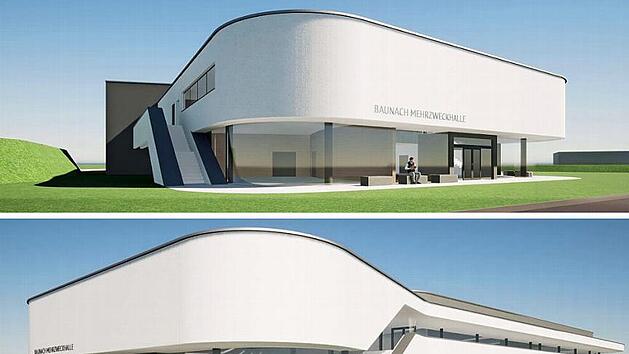 Entwurf der Halle, so wie er beschlossen wurde