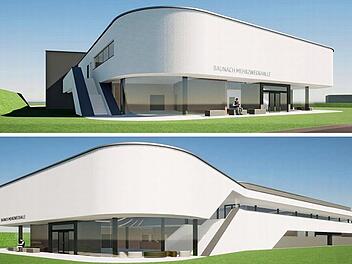 Entwurf der Halle, so wie er beschlossen wurde