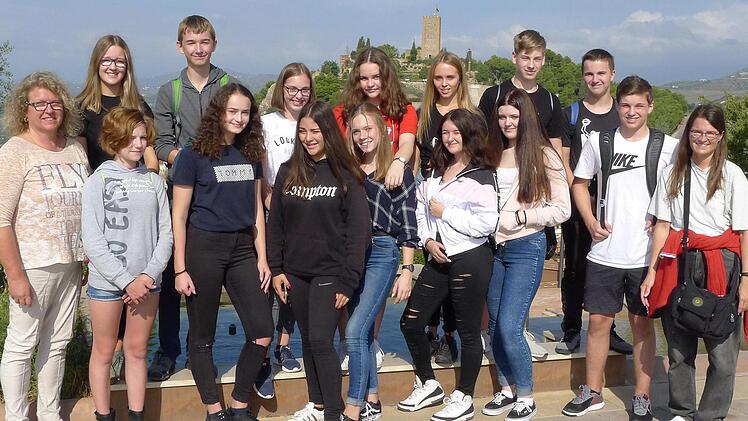 Die CVG-Sch&uuml;ler hatten in Spanien eine tolle Zeit mit vielen Ausfl&uuml;gen und Erlebnissen. Foto: privat