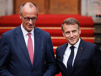 Kanzler Merz empfängt Frankreichs Präsident Macron
