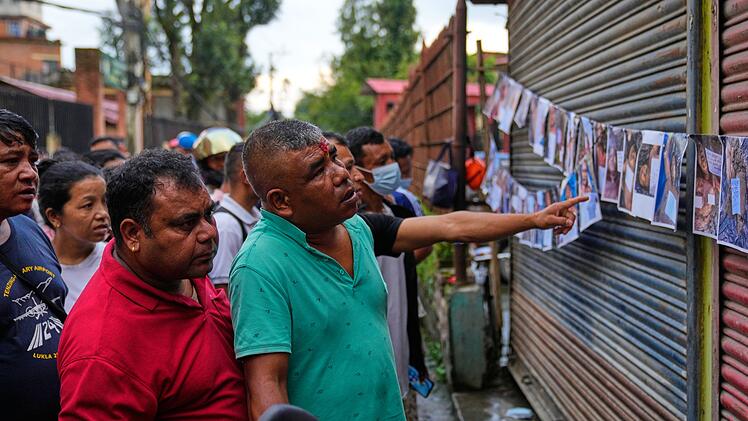 Sturzflut in  Nepal