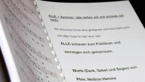 Alles ist in der Partitur festgelegt - nicht nur die Musik.