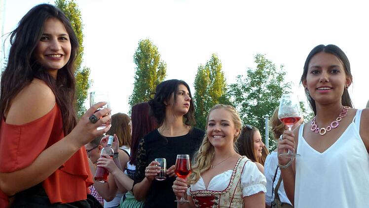Diese hübschen Damen hatten ihren Spaß beim 27. Altmain-Weinfest in Sand.
