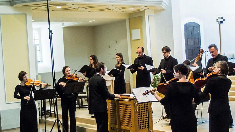 Das "Ensemble 1684" aus Leipzig unter der Leitung von Gregor Meyer gastierte in der Coburger Morizkirche. Foto: Jochen Berger