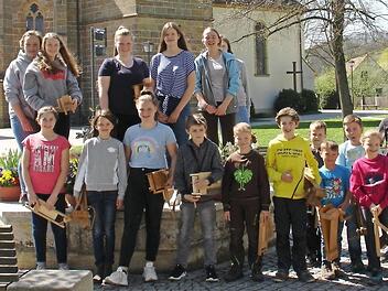 Die Wiesener Kinder waren ebenfalls an den Kartagen aktiv. Foto: E. Lieb