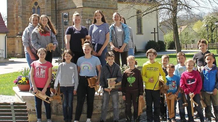 Die Wiesener Kinder waren ebenfalls an den Kartagen aktiv. Foto: E. Lieb