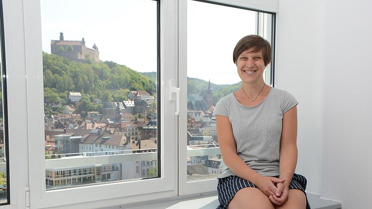 Gut gelaunt und mit großer Begeisterung für ihre neue Aufgabe am Campus: Brit-Maren Schjeide