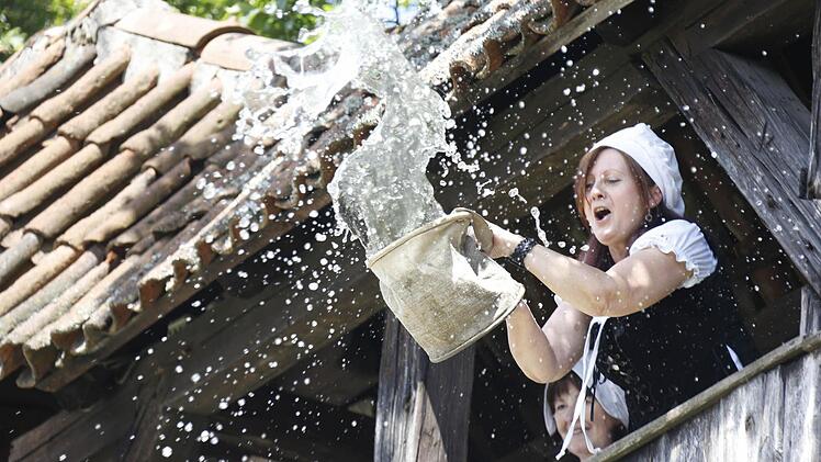 Kronach feierte sich und seine Geschichte beim Historischen Stadtspektakel. Foto: Matthias Hoch