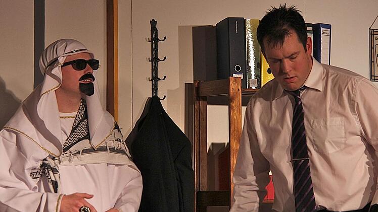 Marius Reith überzeugte in seiner Rolle als falscher Scheich.