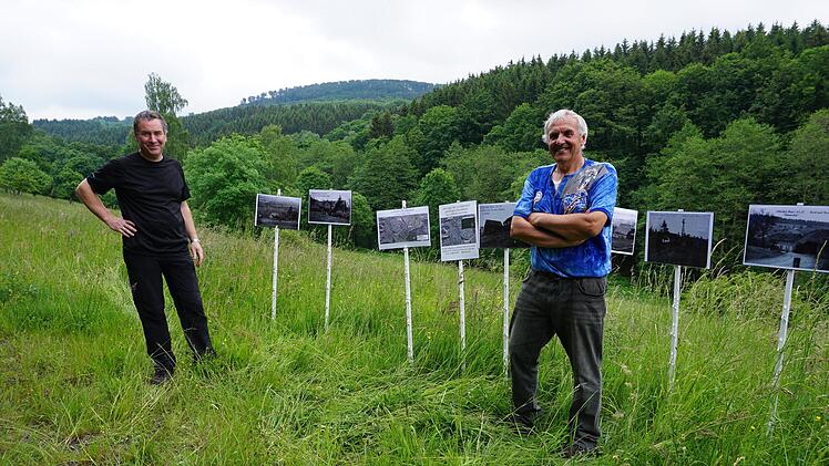 Walter Kömpel und Matthias Elm sind Heimatforscher. Foto Marion Eckert