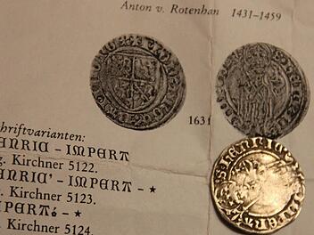 Eine Münze des Bamberger Fürstbischofs von Rotenhan, gefunden bei Unterhaid. Fotos: Ralf Kestel