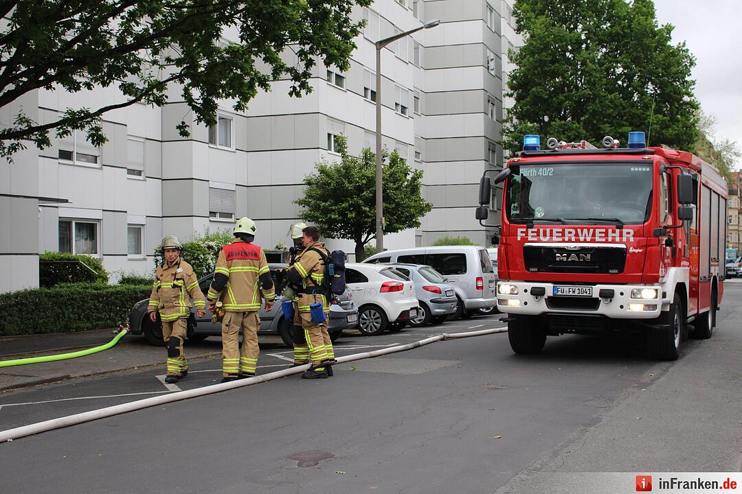 Fürth: Wohnungsbrand in der Südstadt