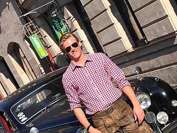 1,87 Meter groß, 85 Kilo schwer, austrainiert: Mit seinen 19 Jahren bringt Moritz Wirth aus Egloffstein schon die körperlichen Voraussetzungen mit, die ein Eishockey-Profi braucht.  privat