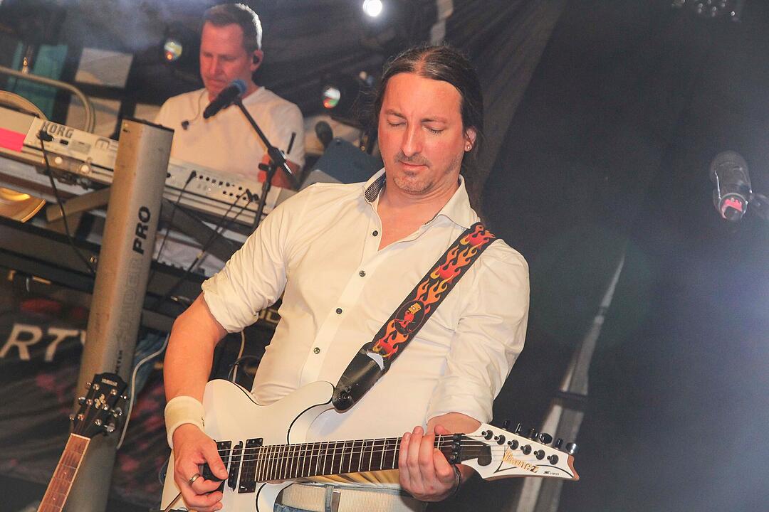 Die Partyband "highline" sorgte f&uuml;r gute Stimmung.